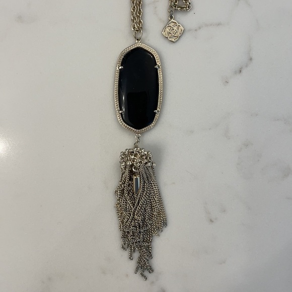 Kendra Scott Rayne Necklace with Black Stone - Picture 2 of 7
